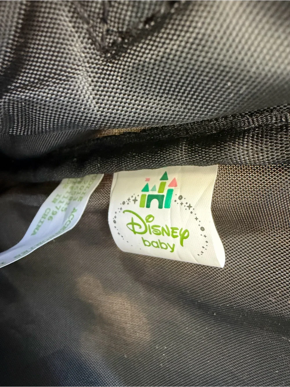 Disney Mickey Mouse Compact Diaper Day Bag Black White Red Like New